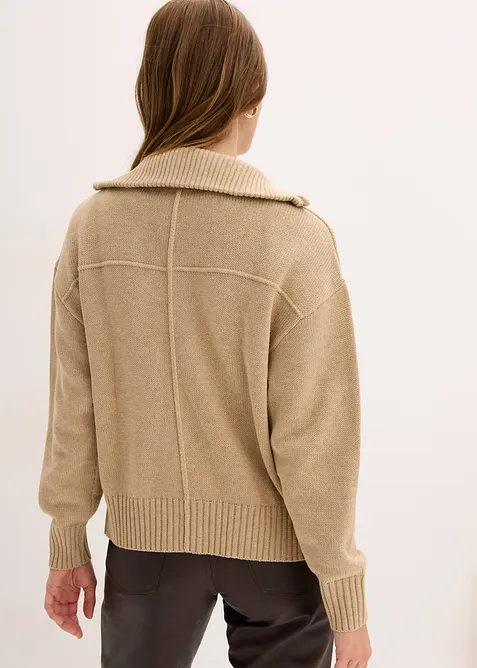 Oversized strikkejakke, bonprix