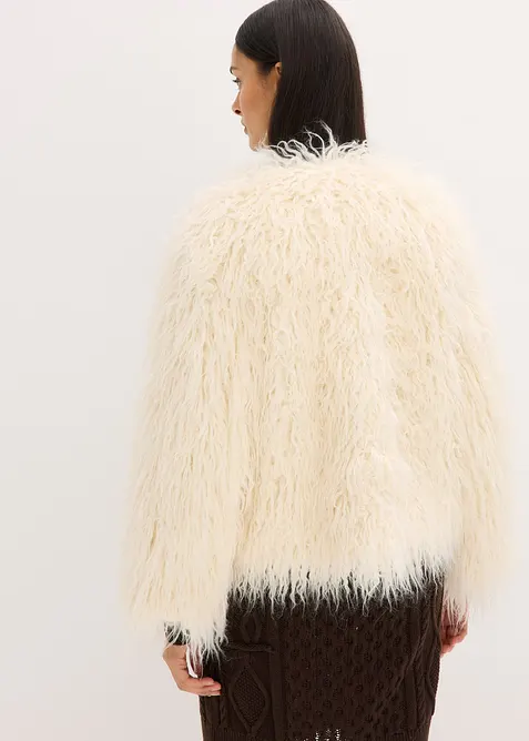 Oversized fuskepelsjakke, bonprix