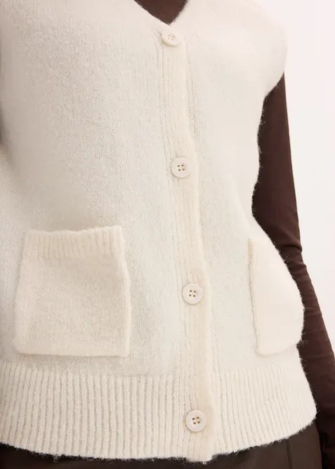 Strikket vest, bonprix