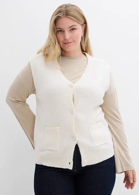 Strikket vest, bonprix
