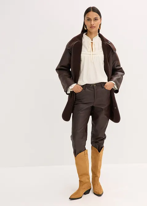 Jakke i imitert lammeskinn, bonprix