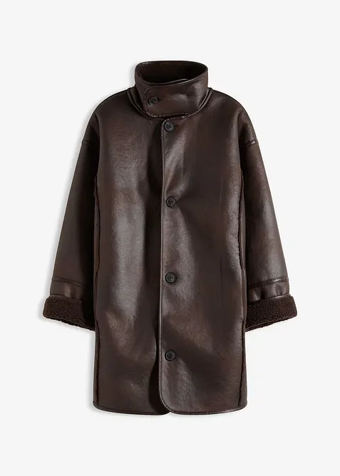 Jakke i imitert lammeskinn, bonprix