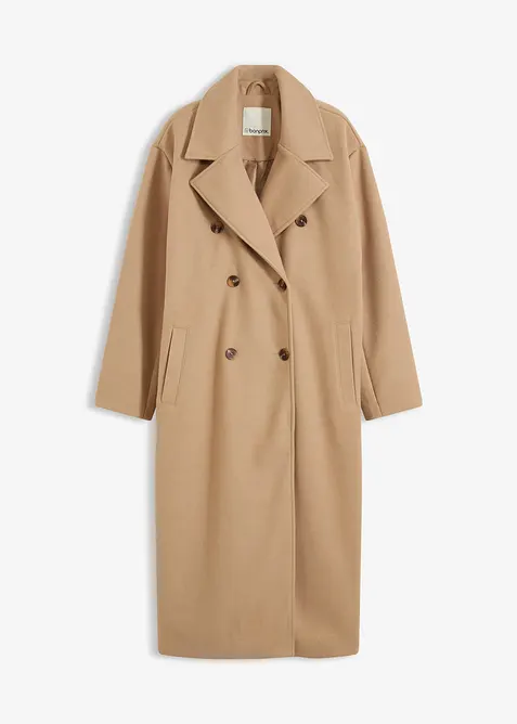 Oversized kåpe i ullstil, bonprix