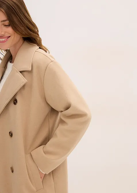 Oversized kåpe i ullstil, bonprix