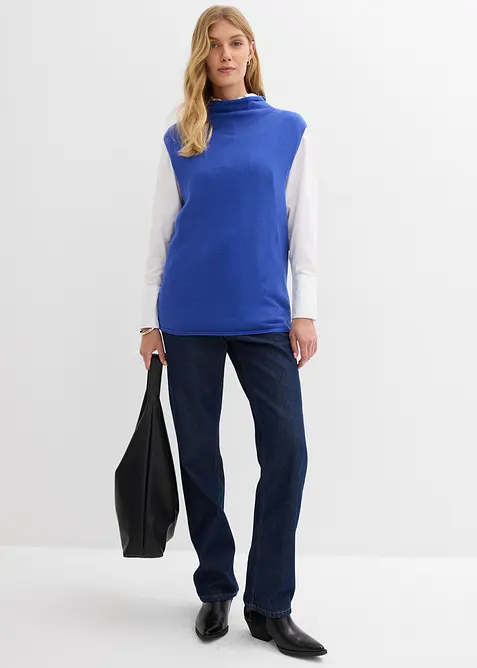 Strikket vest i 100% bomull, bonprix