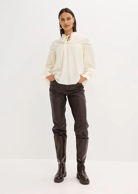 Bluse i fin viskosemiks, bonprix