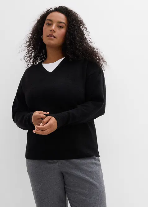 Oversized strikkegenser, bonprix