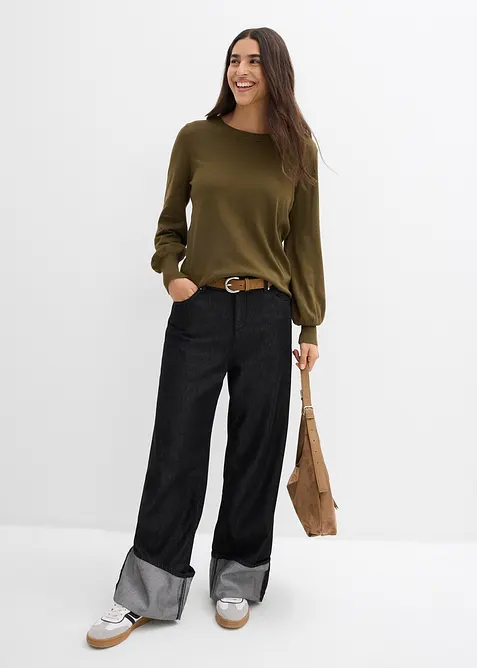 Genser med ballongermer, bonprix