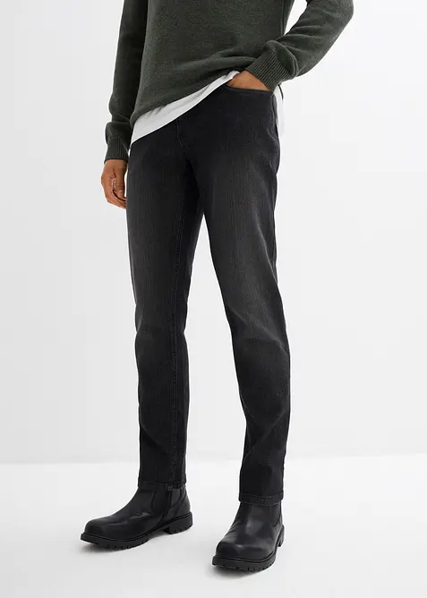 Slim fit-jeans i lett materiale med stretch, Straight, bonprix
