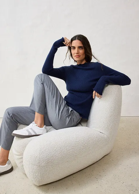 Genser i superfin merinoull, bonprix