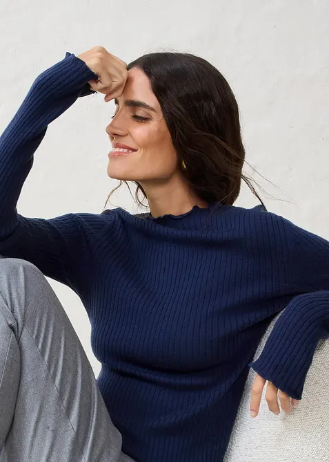 Genser i superfin merinoull, bonprix