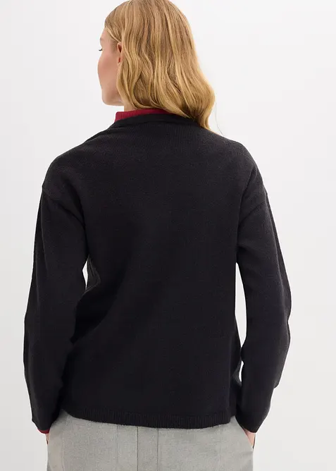 Finstrikket cardigan, bonprix