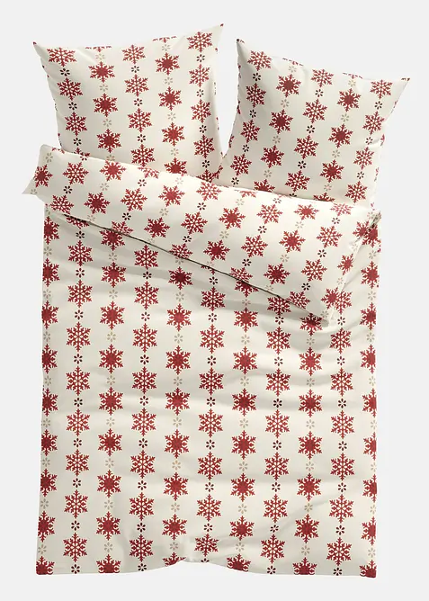 Sengesett med snøfnugg, bonprix