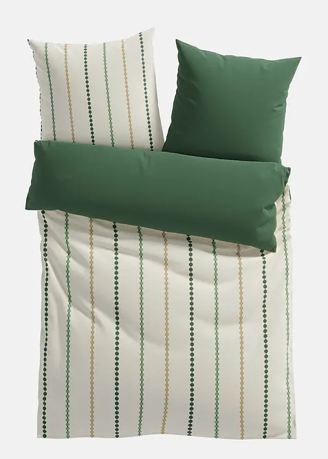 Vendbart sengesett med stripemønster, bonprix