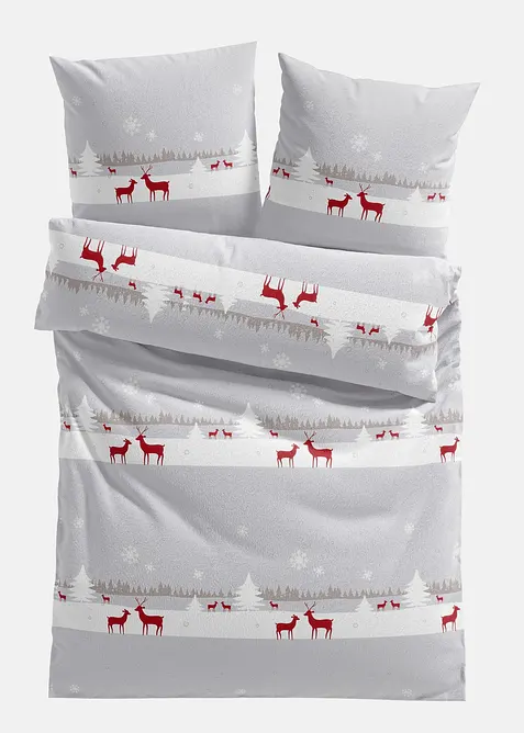 Sengesett med hjortem&oslash;nster, bonprix