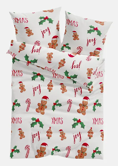 Sengesett med pepperkake-m&oslash;nster, bonprix