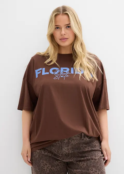 Oversized T-skjorte i 100% økologisk bomull, bonprix