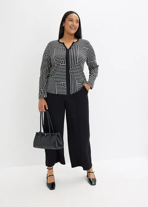 Langermet topp av viskose, bonprix