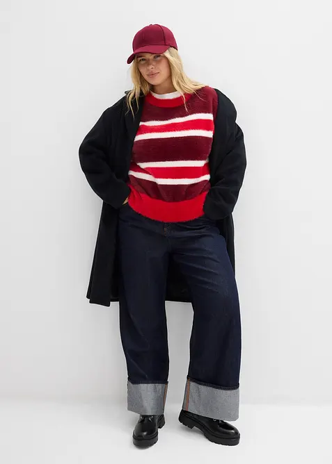 Oversized strikkegenser, bonprix