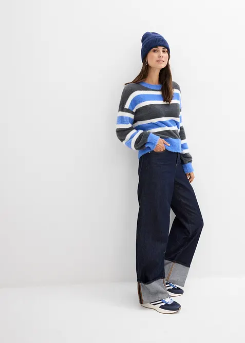 Oversized strikkegenser, bonprix