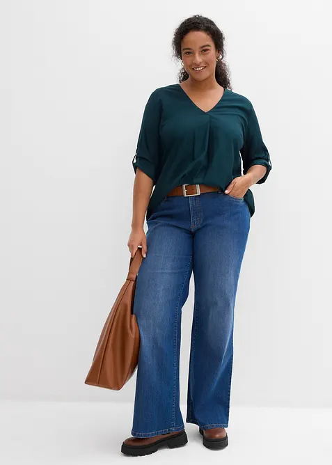 Slip on-bluse i lett viskose, bonprix