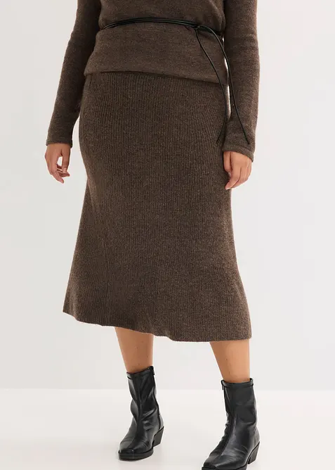 Midi strikkeskj&oslash;rt, bonprix