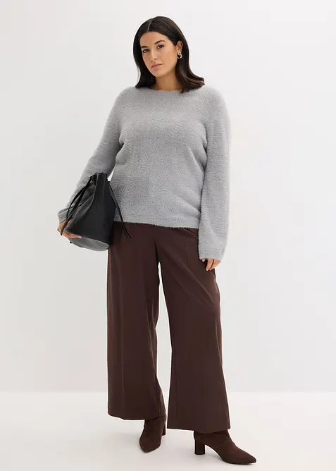 Myk genser med vide ermer, bonprix