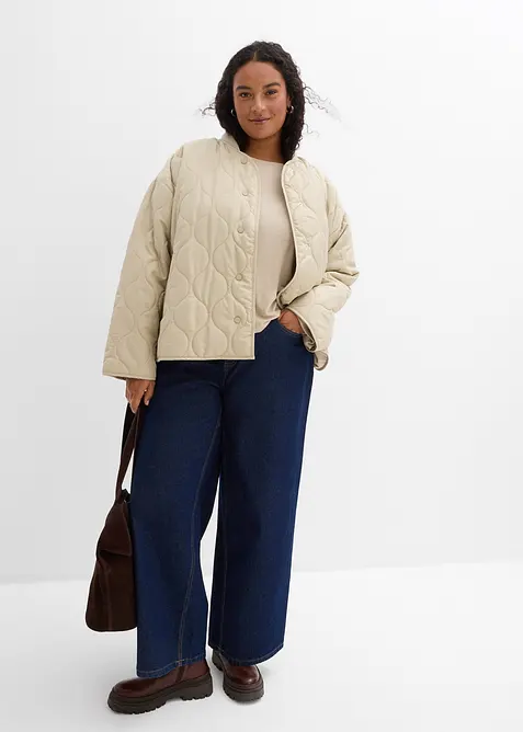 Oversized topp i lett viskose-/elastanmiks, bonprix