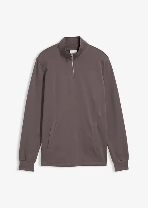 Sweatshirt i 100% økologisk bomull med praktiske lommer og rett nederkant, bonprix