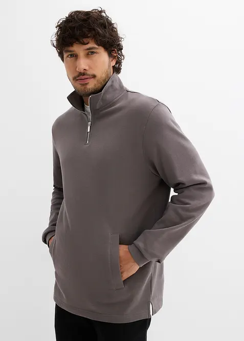 Sweatshirt i 100% økologisk bomull med praktiske lommer og rett nederkant, bonprix