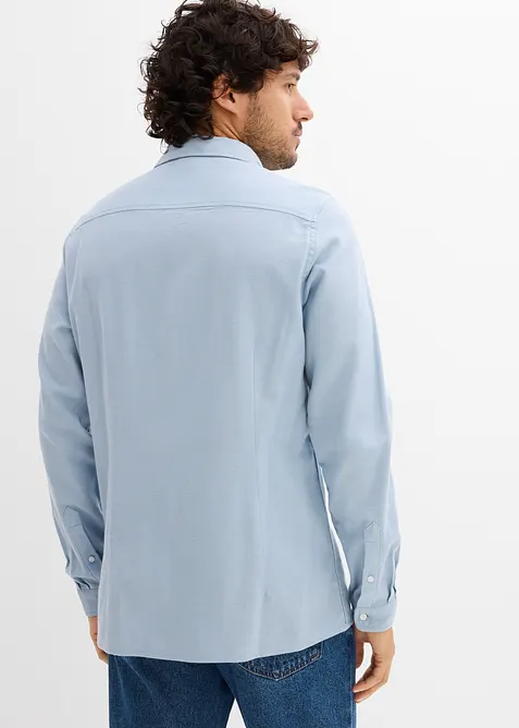 Skjorte i fin flanell av 100% bomull, Slim Fit, bonprix