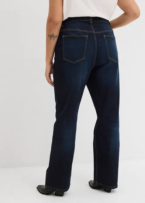 Straight Jeans High Waist med lommedetaljer, bonprix