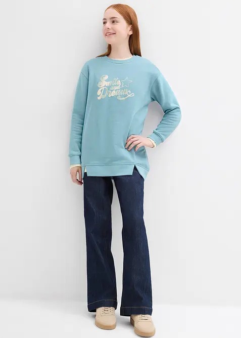 Oversized sweatshirt i 100% økologisk bomull, bonprix