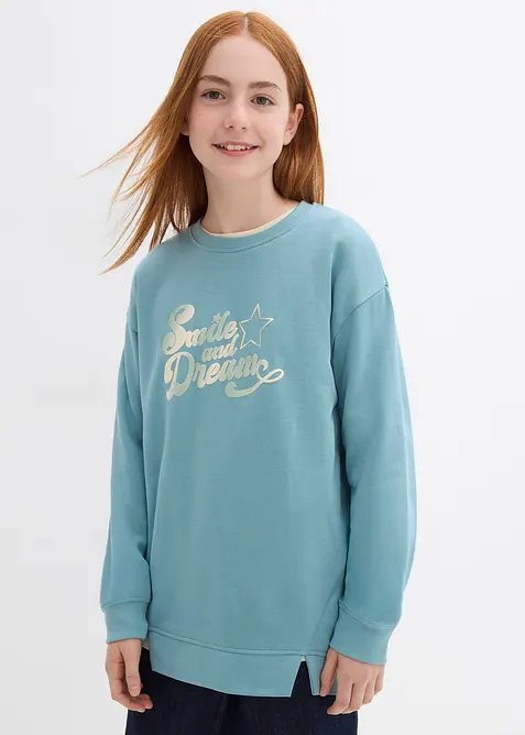 Oversized sweatshirt i 100% økologisk bomull, bonprix