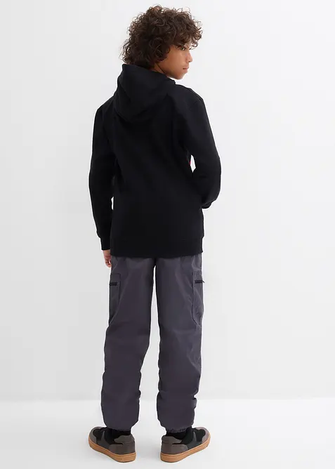 Termo Loose Fit cargobukse med jerseyfôr, bonprix