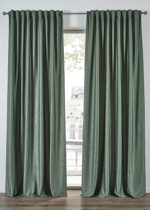 Fløyelsgardin med crush-effekt (1-pack), bonprix