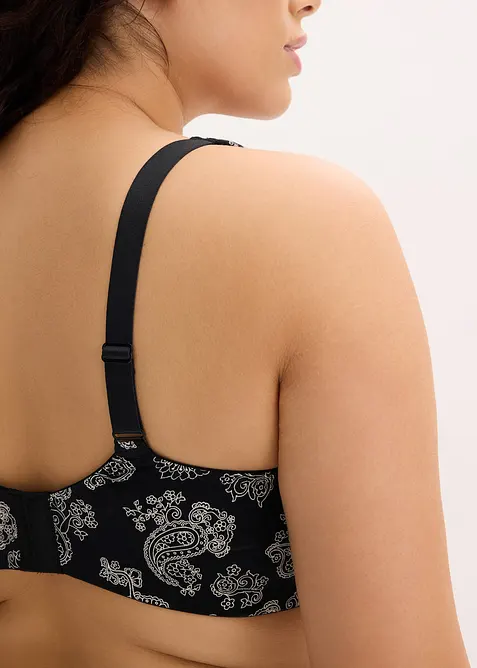 BH uten bøyle med økologisk bomull (3-pack), bonprix