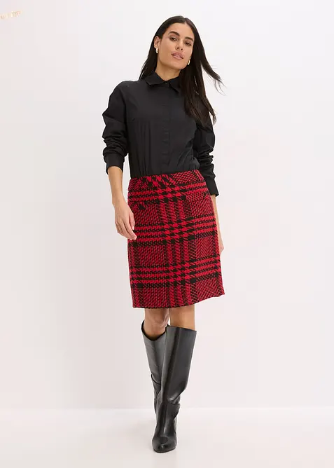 Skjørt i mykt bouclégarn, bonprix