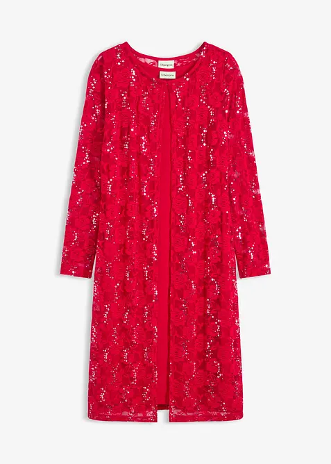 Kjole med blonder (2-delt sett), bonprix