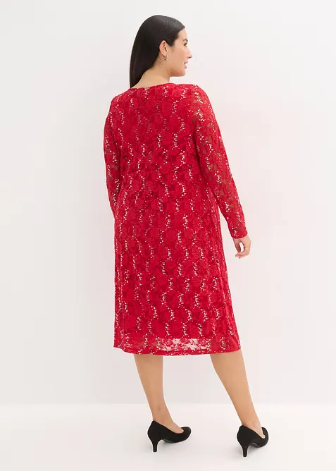 Kjole med blonder (2-delt sett), bonprix