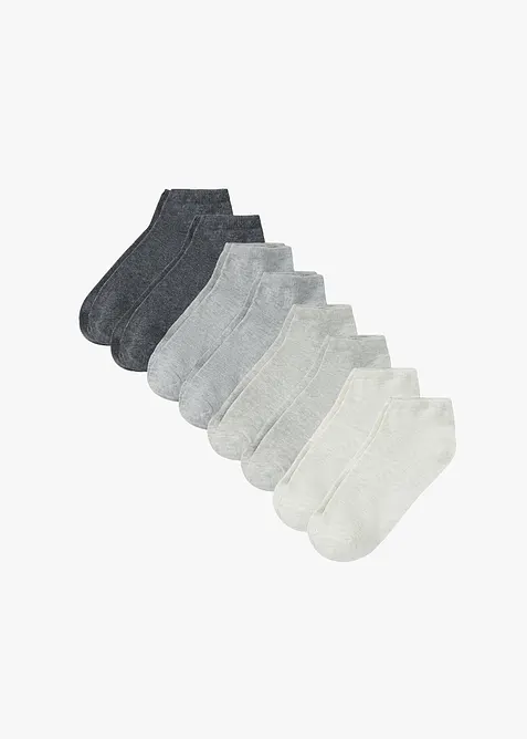 Sneakerssokker med økologisk bomull (8-pack), bonprix