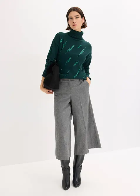 Genser med paljetter, bonprix