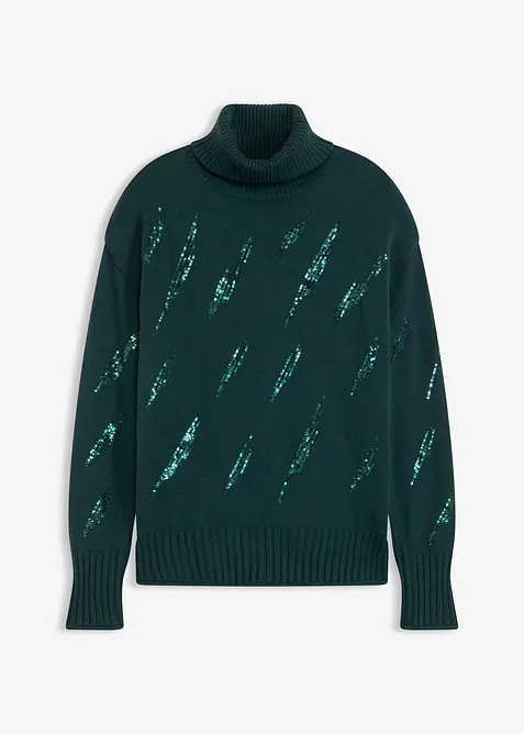 Genser med paljetter, bonprix