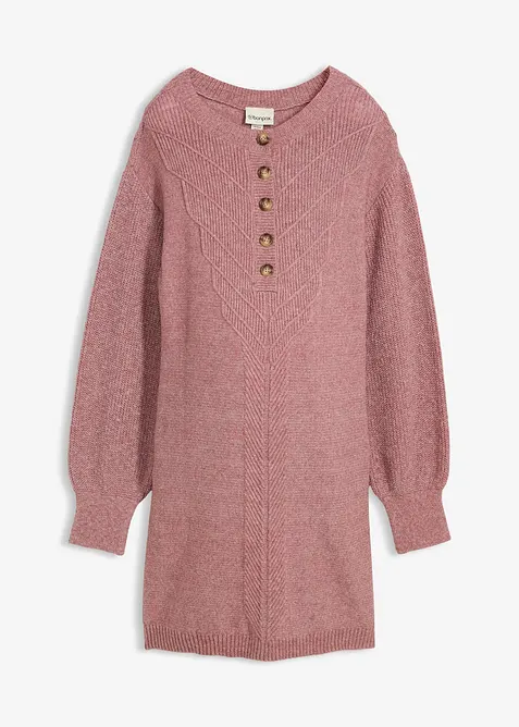 Strikket mammakjole med knappestolpe, bonprix