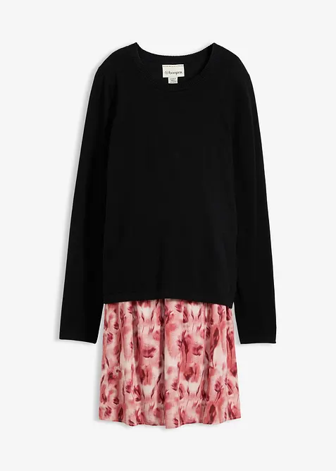 Mamma- og ammekjole av bomull og viskose, bonprix