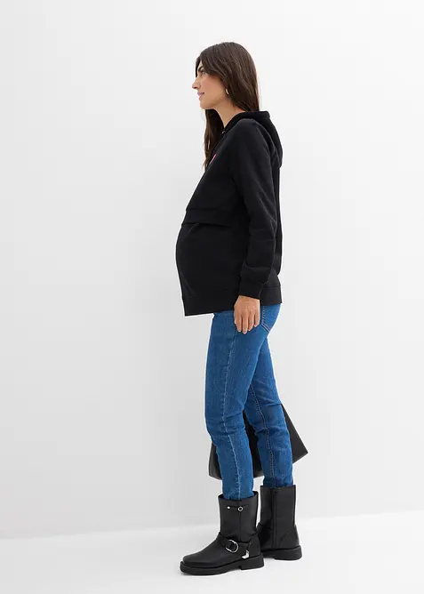 2-i-1-mamma- og ammesweatshirt av økologisk bomull, bonprix