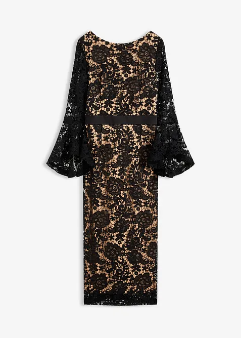 Blondekjole med satenginnfelling, bonprix