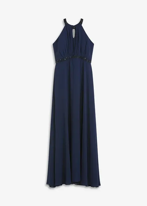 Maxikjole med perleapplikasjon, bonprix