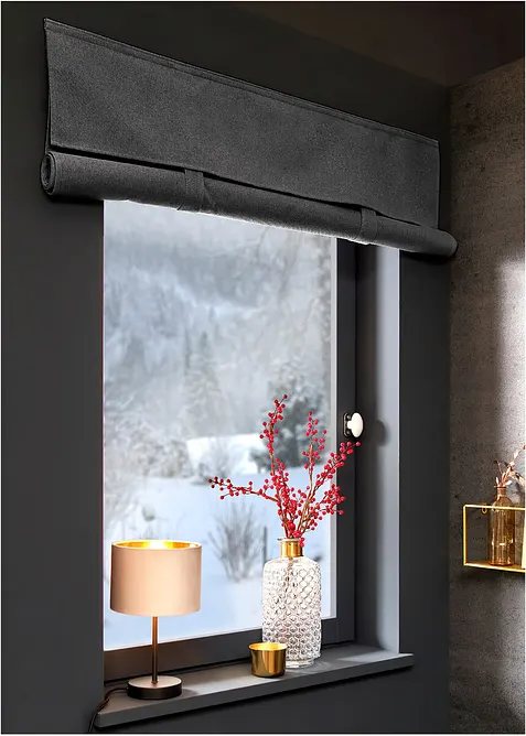 Mørkleggings-liftgardin, ensfarget, bonprix