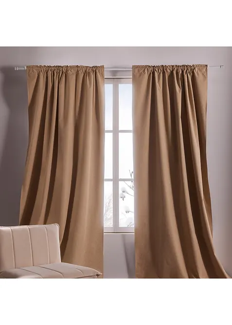 Mørkleggingsgardin med belegg, fås også i ekstra lang (1-pack), bonprix